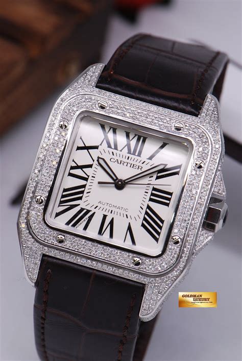 cartier santos xl diamonds|cartier santos 100 xl 2656.